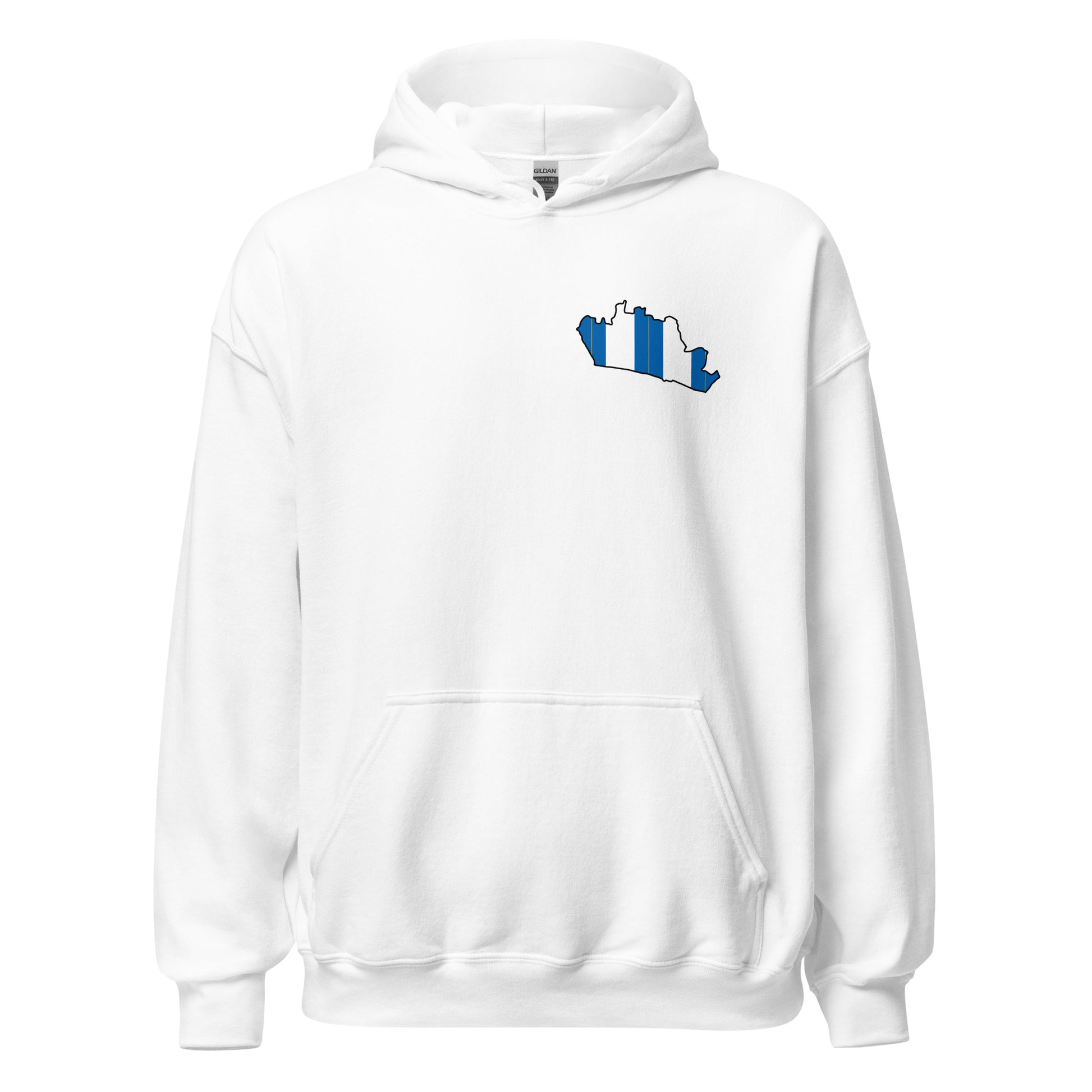 White Brighton Hoodie with Area Motif