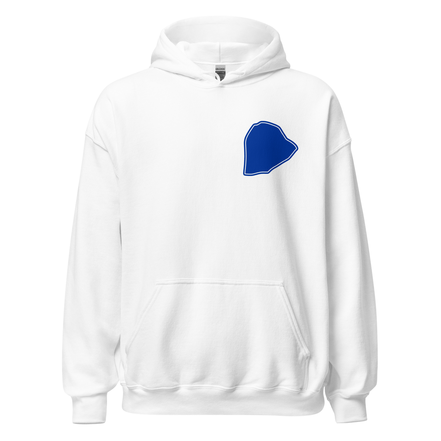 White Everton Hoodie with Area Motif