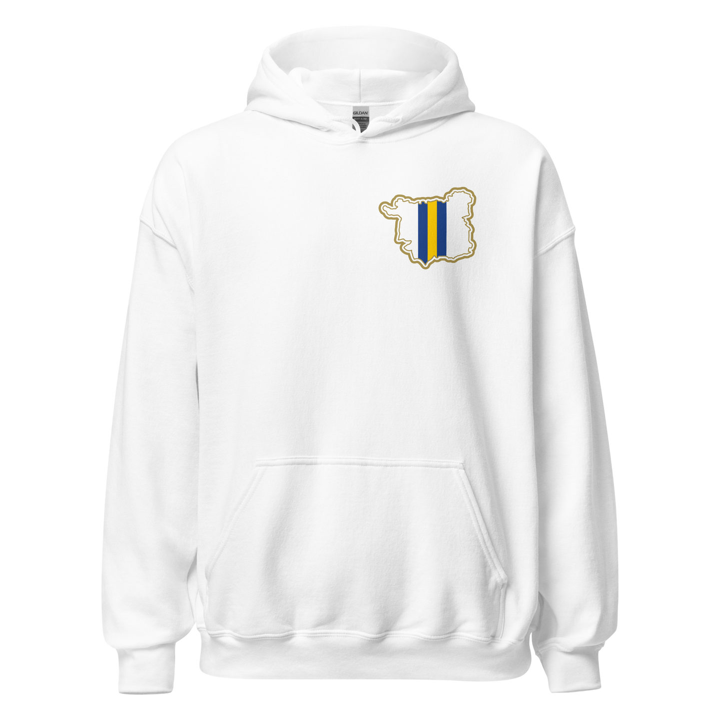 White Leeds Utd Hoodie with Area Motif