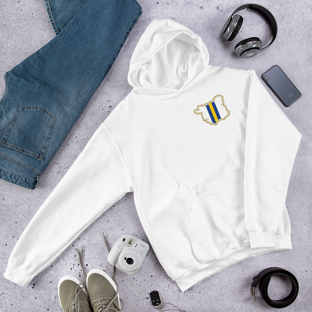 White Leeds Utd Hoodie with Area Motif