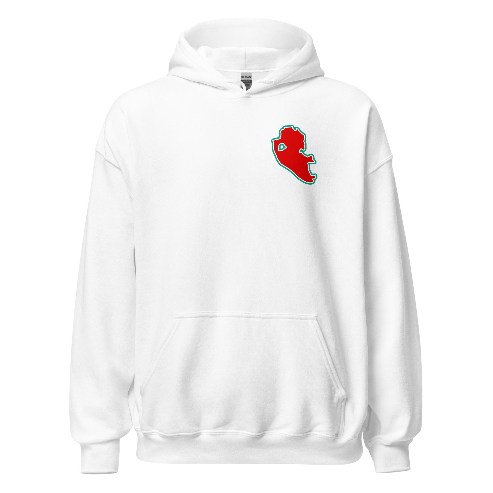 White Liverpool Hoodie with Area Motif