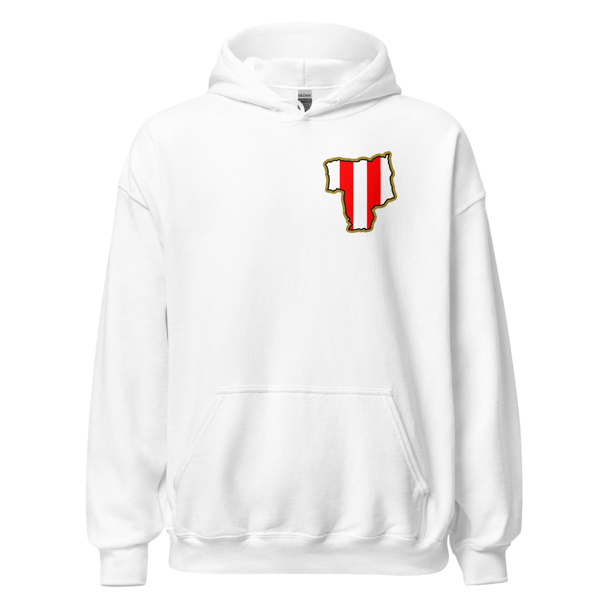 White Sunderland Hoodie with Area Motif