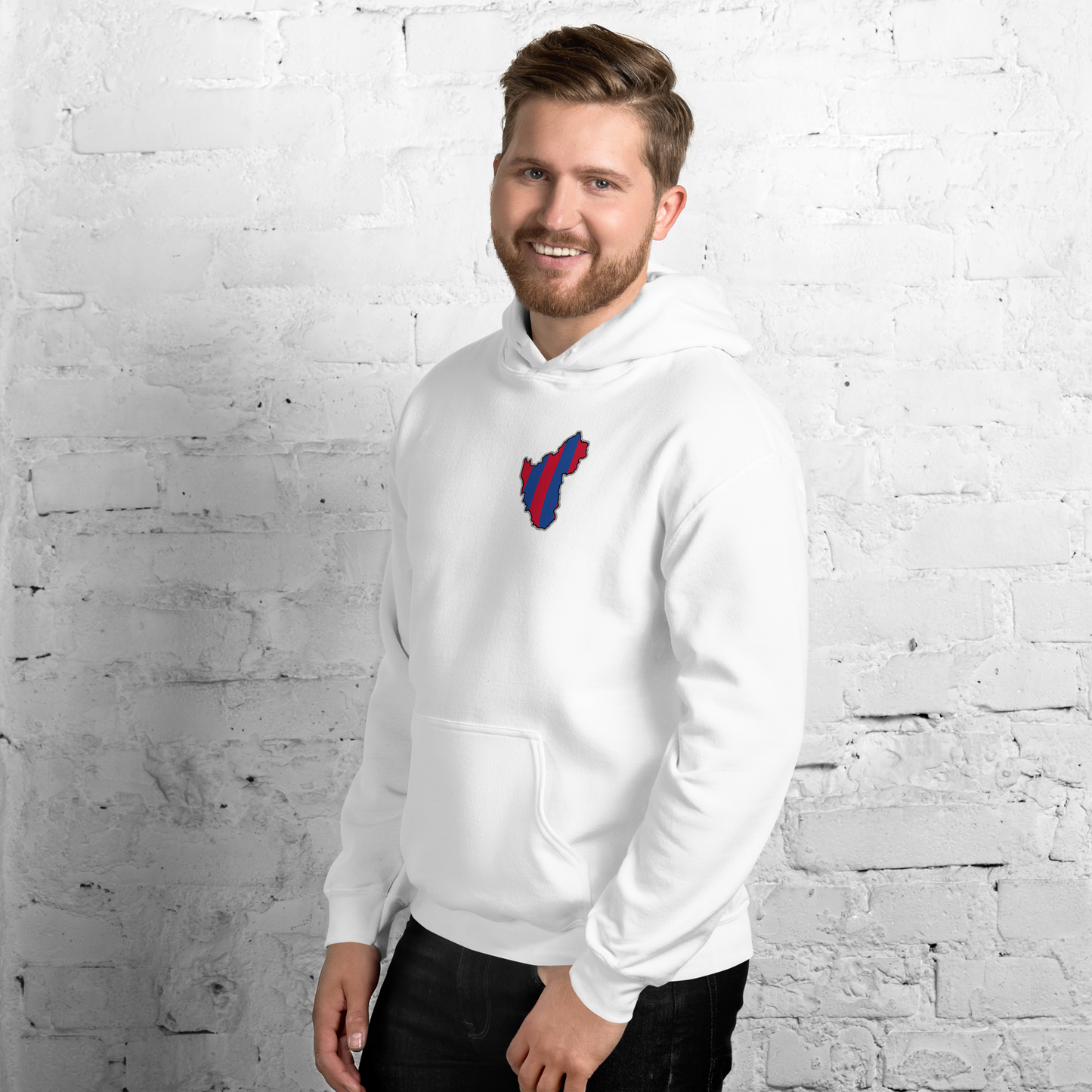 White Crystal Palace Hoodie with Area Motif