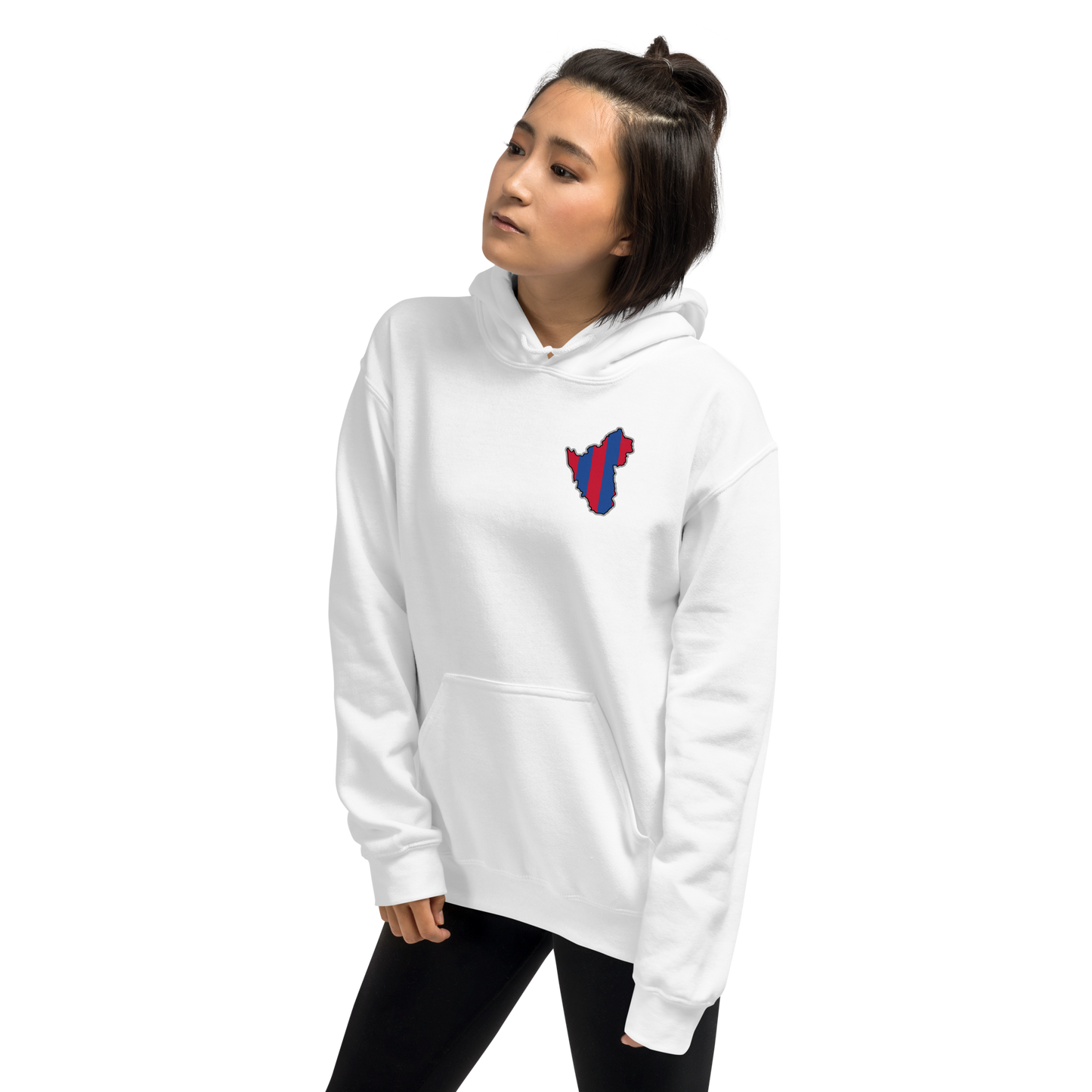 White Crystal Palace Hoodie with Area Motif